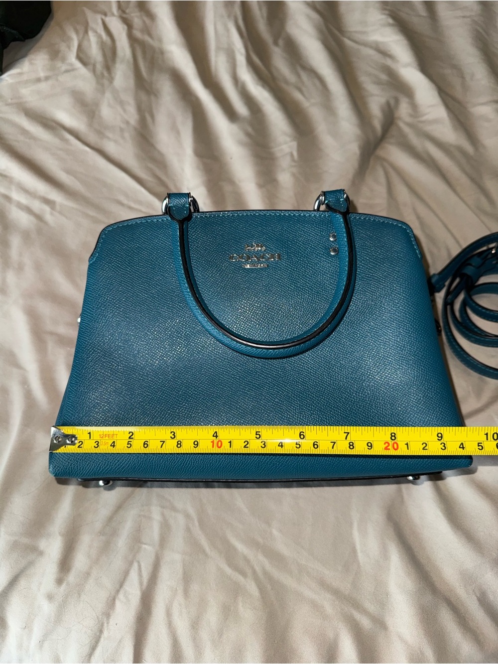 Coach Small Lillie Tote Bag - Teal - Picture 7 of 11